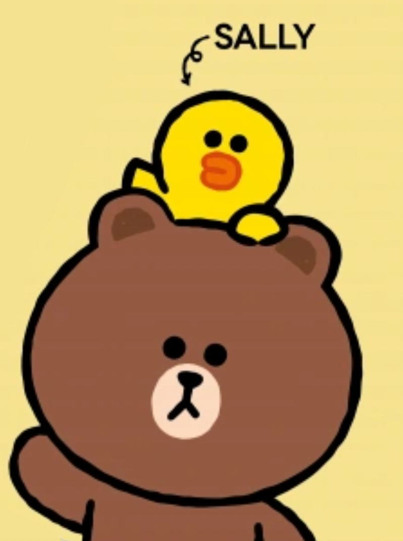 SALLY with Brown from Line Friends